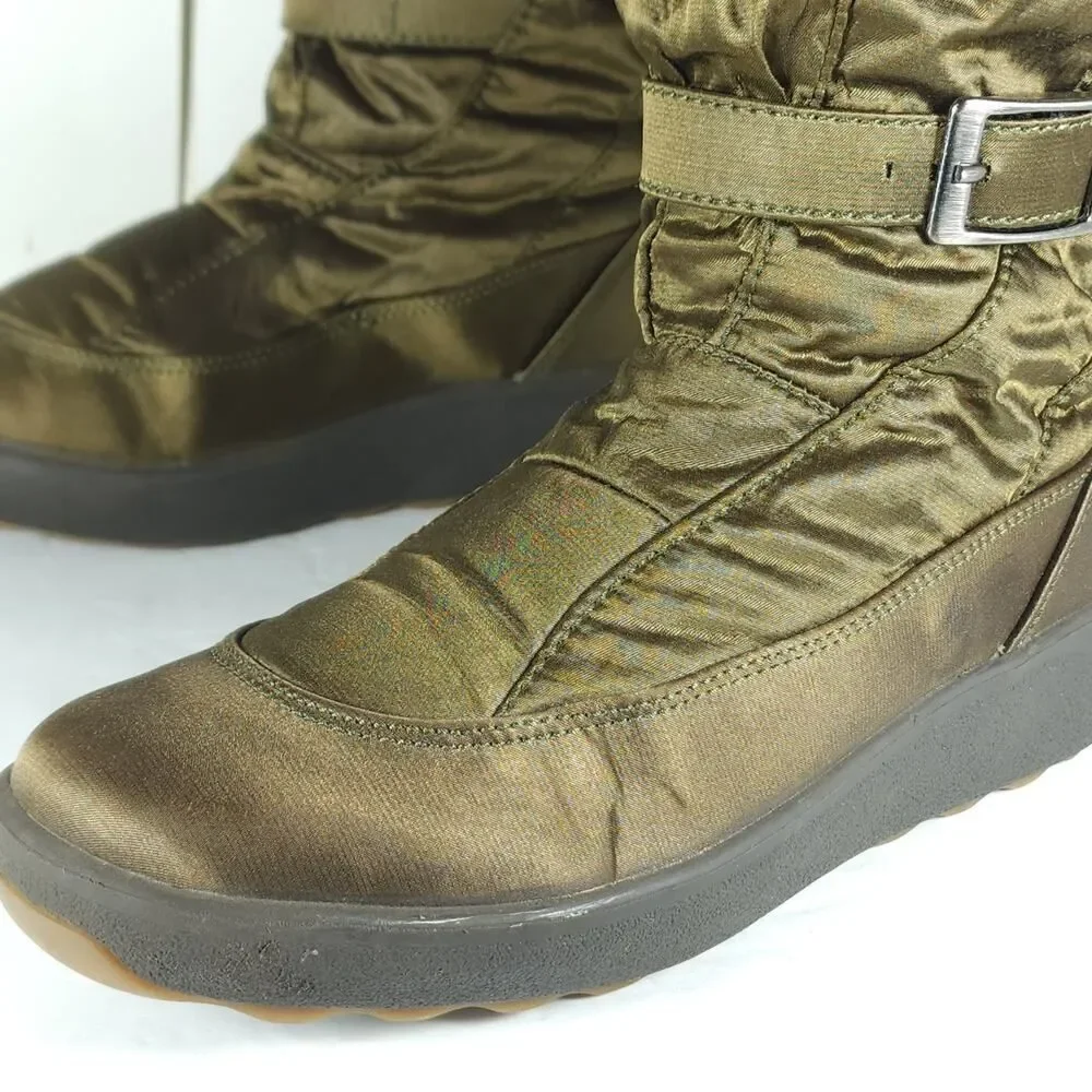 Pajar Canada Women's US9,5 EU40 Bronze brown Faux Fur Wedge Winter Boots